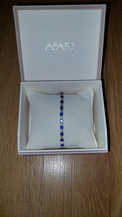 Srebrna bransoletka z cyrkoniami