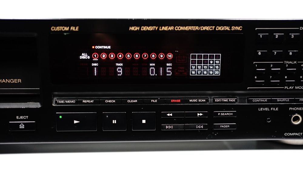 Zmieniarka na 10 CD SONY CDP-C910 + 3x BOX XA-10B (30 CD) DAC 16 BIT