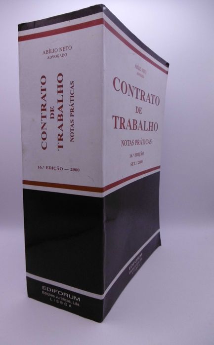 Contrato de Trabalho Notas Práticas Set./2000
de Abílio Neto