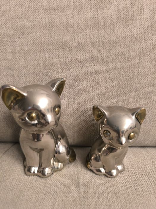 Koty, kotki - metalowe figurki