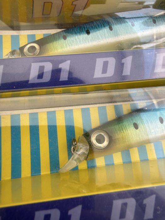 D1 Minnows – Azul Metálico 3D – Ação Realista – Novos e Selados