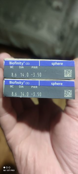 Лінзи контактні  для зору  Biofinity CooperVision