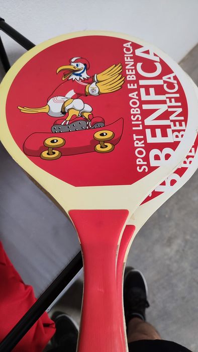 Raquetes vintage oficiais do Benfica