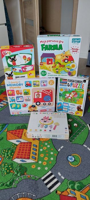 Zestaw gier puzzli dla 2 latka kompletne