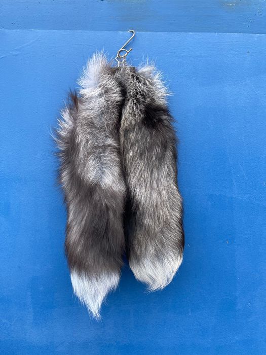 Хвост меховый чернобурки