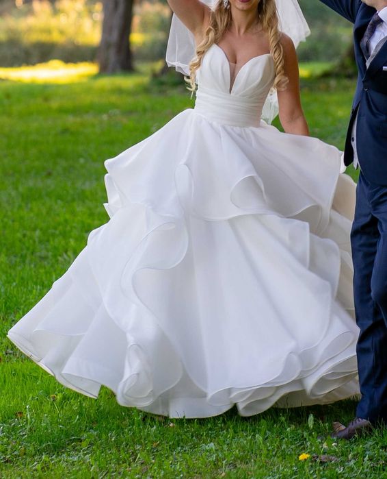 Oryginalna suknia ślubna - kolor ivory