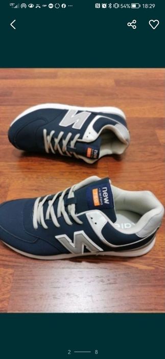 Sportowe Adidasy Męskie Lekkie Wygodne Niebieskie