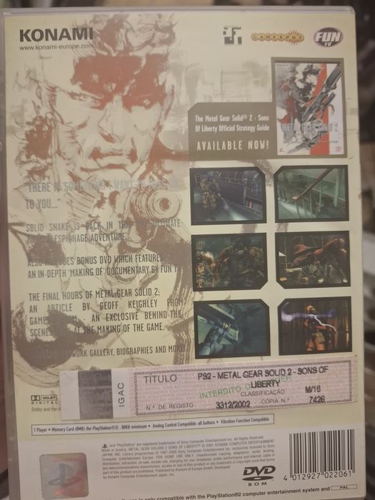 Metal Gear Solid 2 - PS2