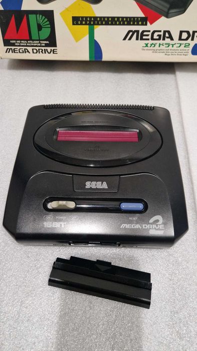 Zestaw: Sega Mega Drive 2 (BOX) + Sega Mega CD 2 (BIOS REGION FREE EU)