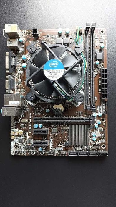 Материнська плата MSI H110 PRO-VD PLUS !!!неробочі USB!!! + CPU G4400