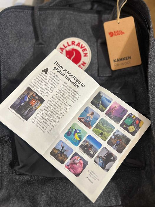 Nowy plecak miejski Fjällräven Kanken Re-Wool 16 l grey