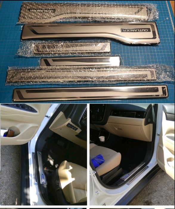 Накладки на пороги Mitsubishi Outlander 3, Mitsubishi Outlander 4
