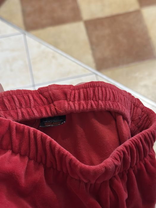 Spodnie bluzka mikolaj mikolajki swieta boze narodzenie 7/8 lat