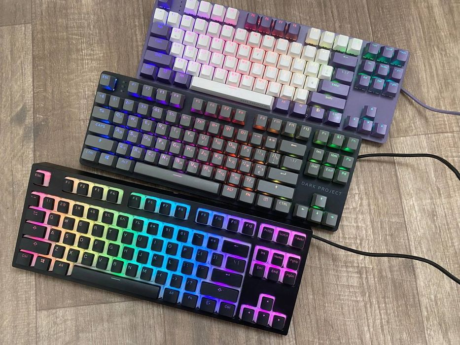 »ТОП Ігрова клавіатура Dark Project KD87A One Saphire 80% PBT Pudding