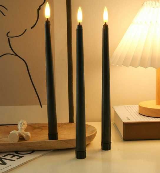 Світлодіодні червоні свічки на батарейках на Новий рік, з нюансом