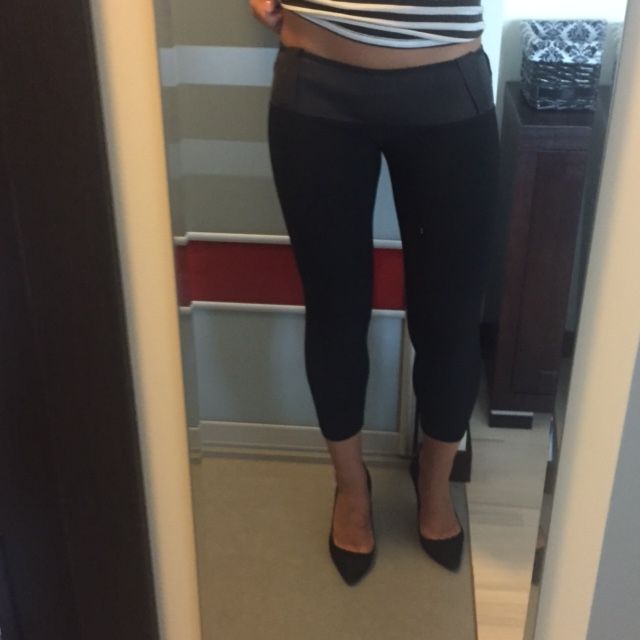 Spodnie legginsy czarne EF XS S dopasowane styl