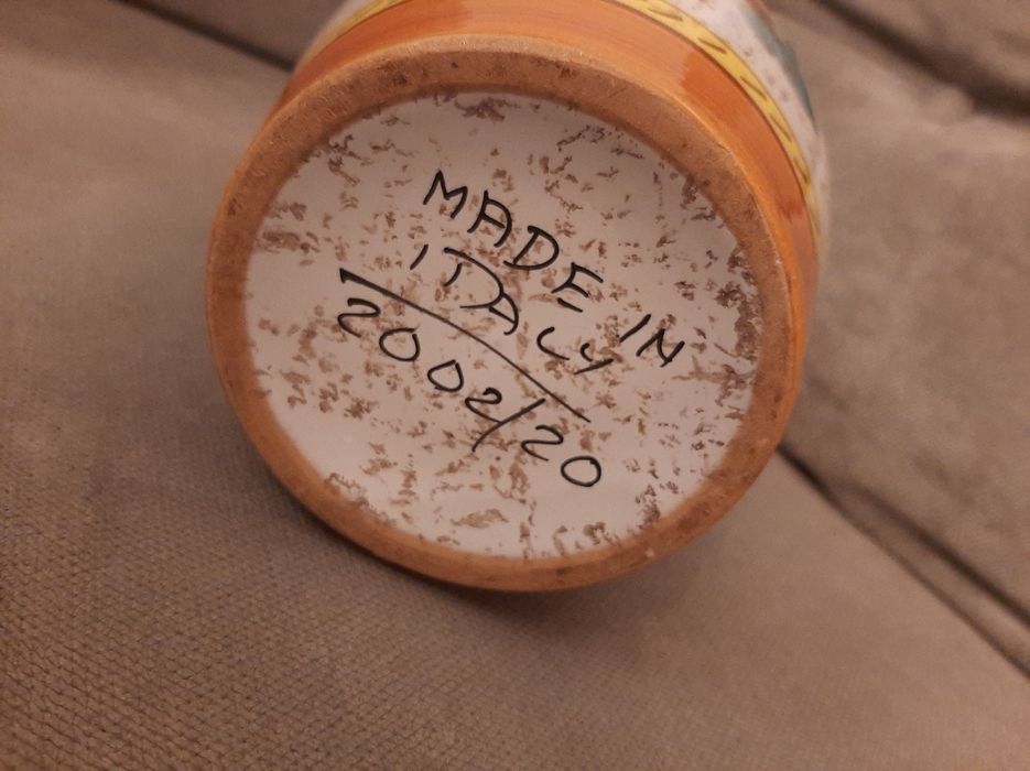 Piękny włoski wazon ręcznie malowany motyw kwiaty