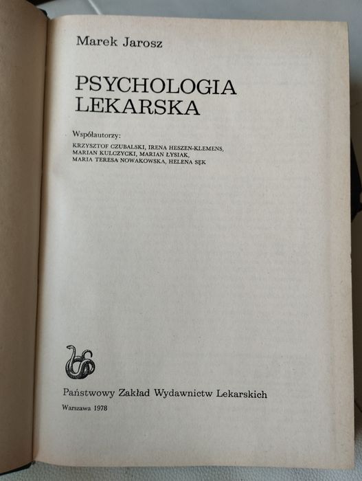 Jarosz Psychologia lekarska