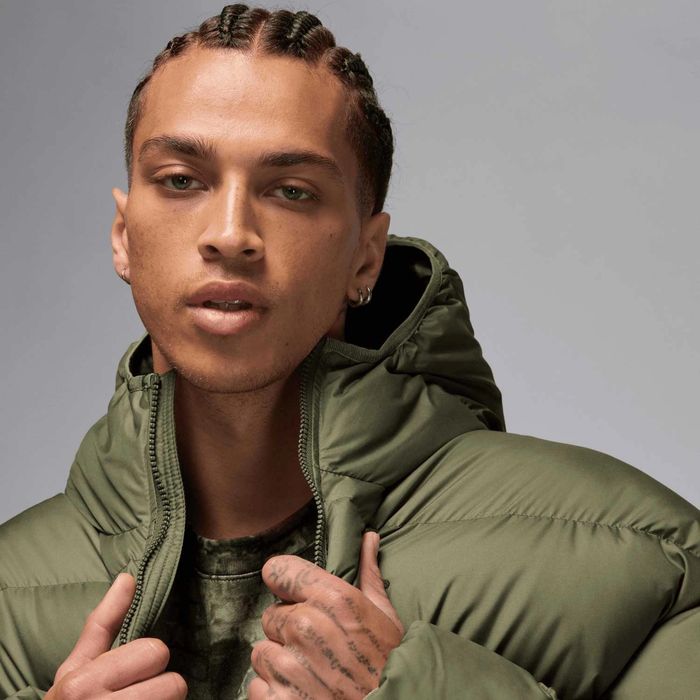 Пуховик Air Jordan Brooklyn Olive оригінал FV7317-222