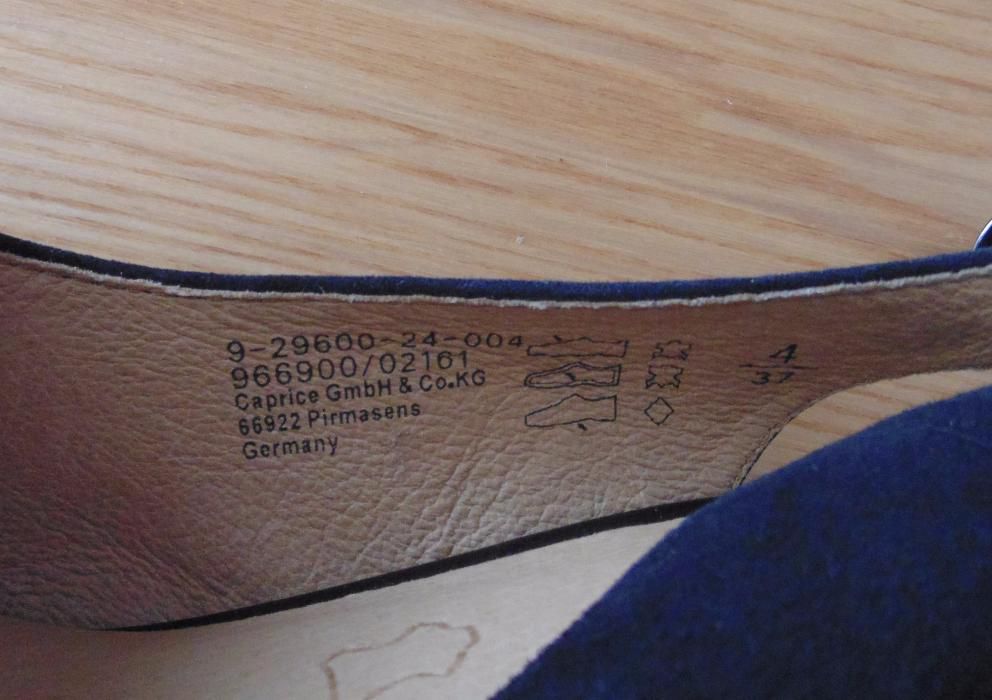 Nowe. Buty, sandałki skórzane na obcasie Caprice.