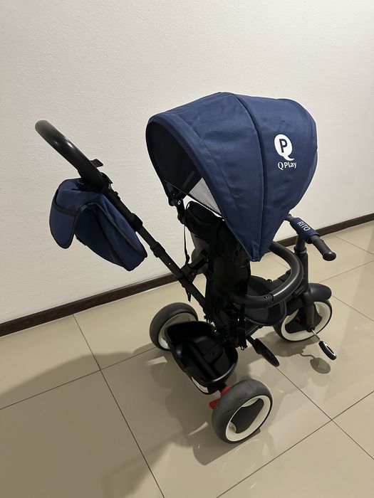 Велосипед триколісний Qplay Rito Plus Eva Blue