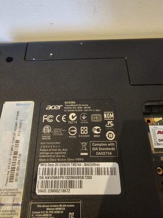 Laptop Acer Bic50