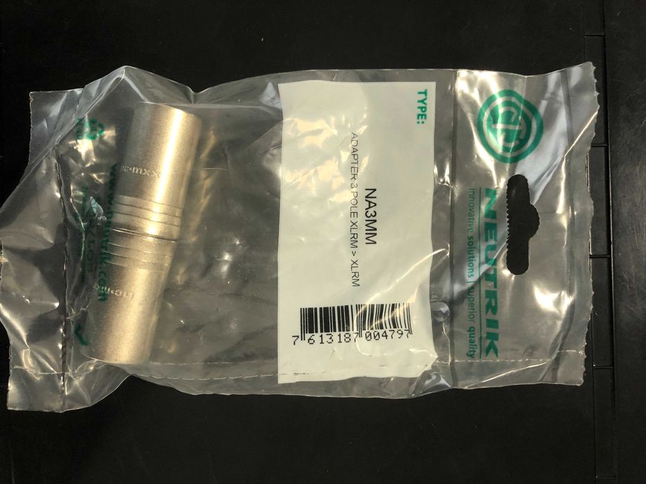 Neutrik Adaptador XLR NA3FF NA3MM