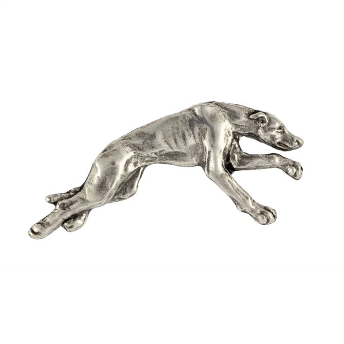 Greyhound pin posrebrzony w pudełku Art-Dog