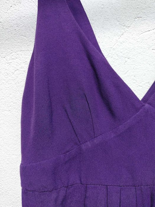 Платье фиалкового цвета Zara сиреневое фиолетовое размер S M