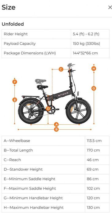 Bicicleta Elétrica Dobrável Engwe EP-2 Pro