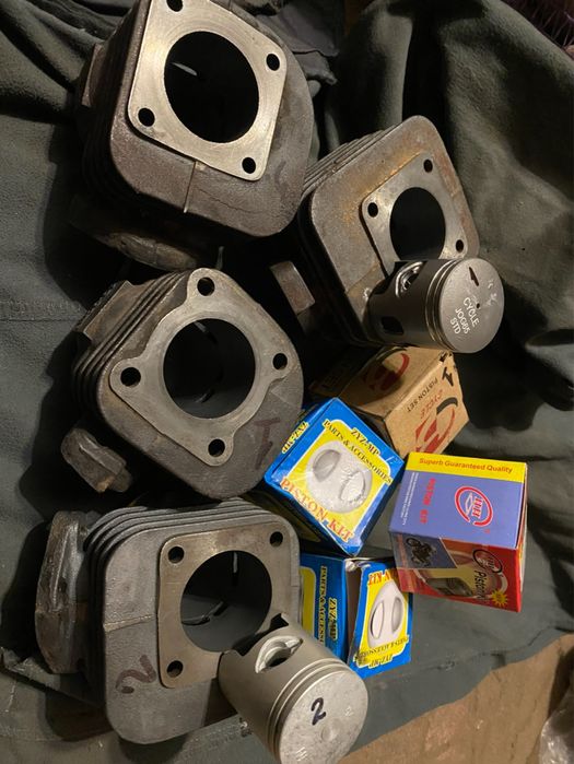 Поршневая группа ЦПГ Honda dio 18 27 28 35 Suzuki lets 1 2 Yamaha jog