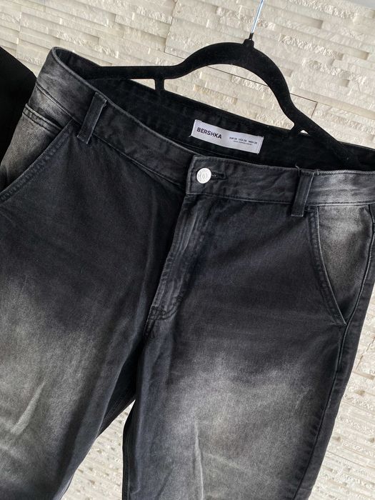 Bershka j nowe dżinsy szersza nogawka - wyższy stan M-L
