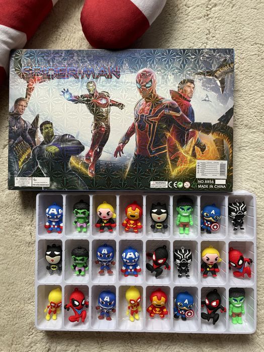 Kalendarz adwentowy spider man avengers figurki