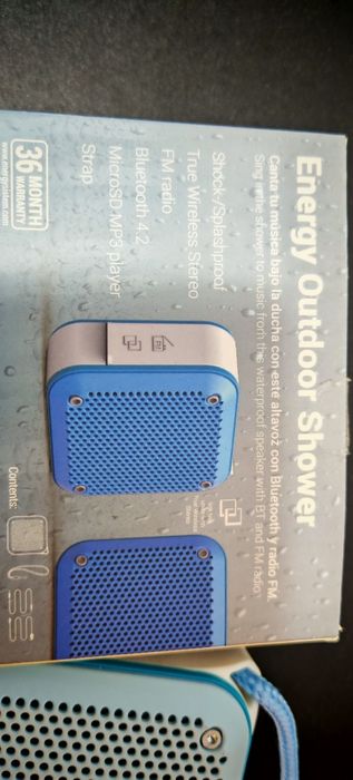 Coluna som bluetooth para Duche