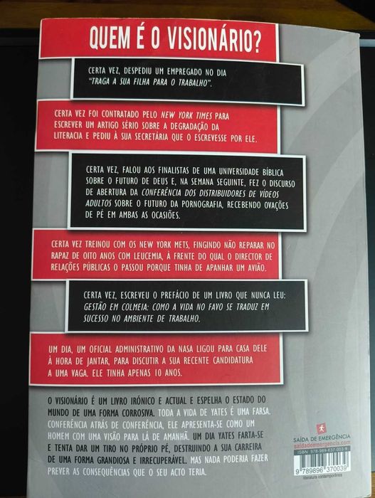 O Visionário - James P. Othmer | Thriller Eletrizante e Satírico