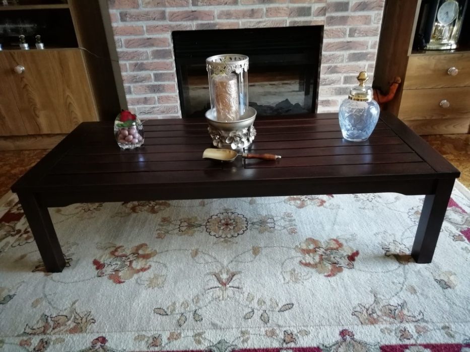 Mesa de Sala ou Jardim Terraço ou Alpendre Como Nova Madeira Tratada