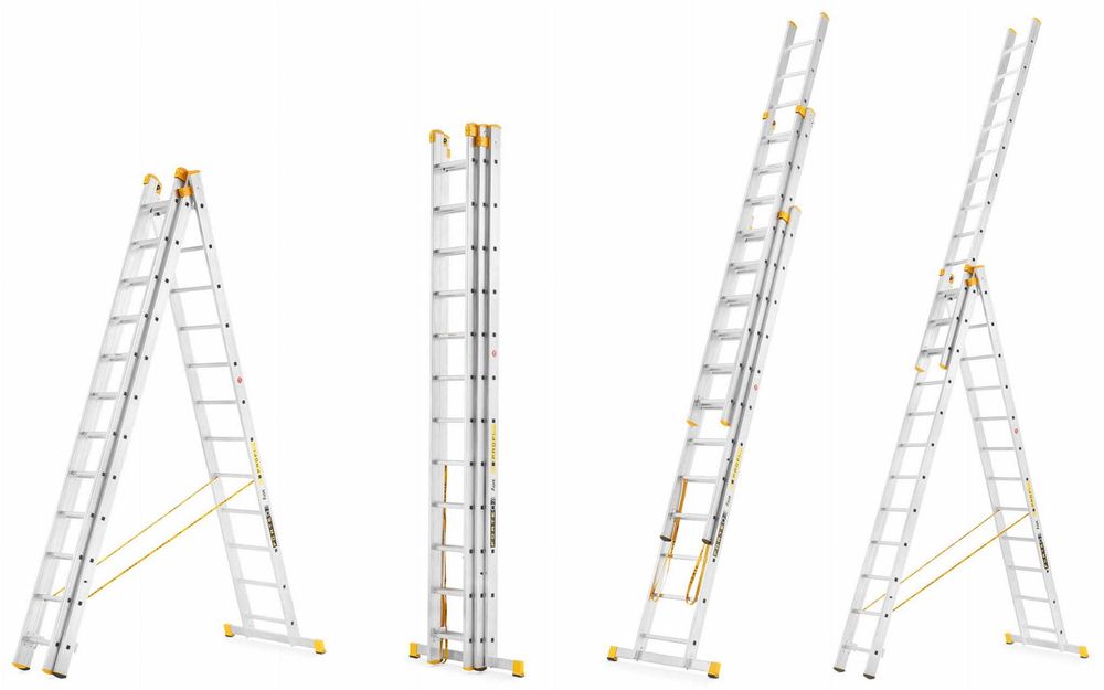 Drabina aluminiowa wielofunkcyjna PRO ALVE FORTE PROFI PLUS 3x12 150kg
