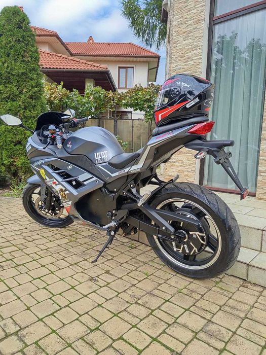 Электромотоцикл 120км/ч Ninja R 2950W LiOn Електробайк 55AH 2026 Сірий