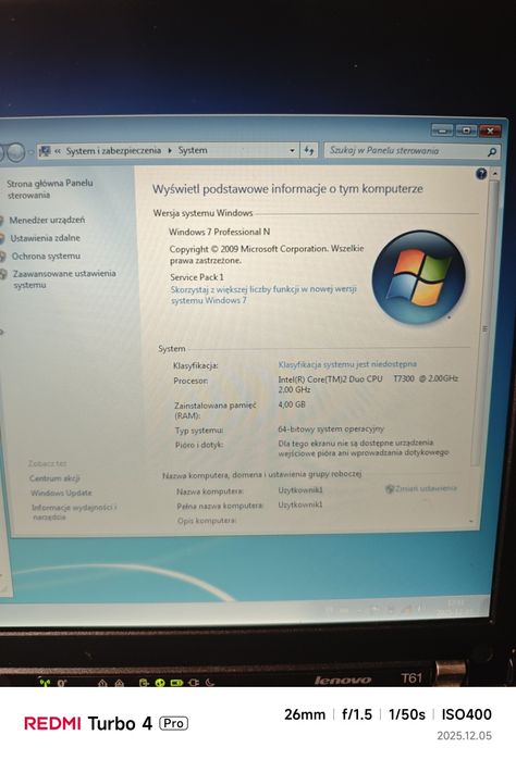 Thinkpad T61 wymienie lub sprzedam