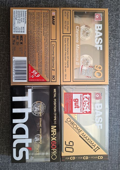 (9) Kaseta TDK, DENON, SONY,TEAC Maxell, BASF Marantz