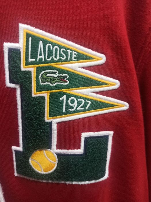Худи бардовый Lacoste