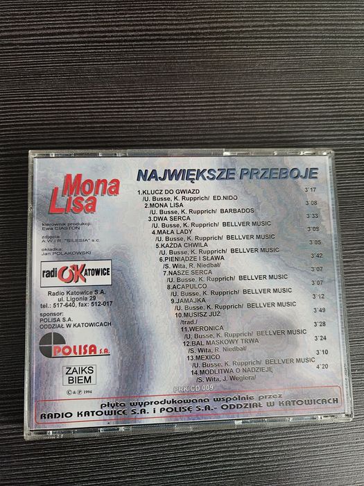 Mona Lisa CD  - Największe przeboje 1994r Disco Polo