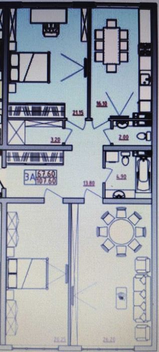 3к в сданном доме жк ОСТРОВА.  Море. Срочно