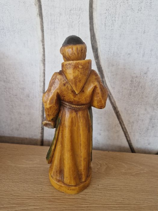Wosk - Figurka - Mnich - Vintage