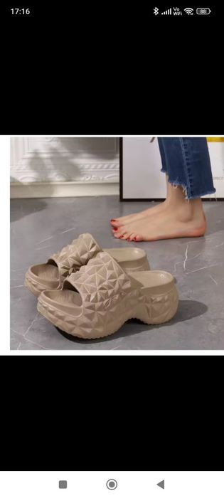 Hit klapki slippers gruba podeszwa Eva Diamond platforma ok. 5/7 cm  r