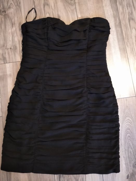 Czarna mini sukienka h&m