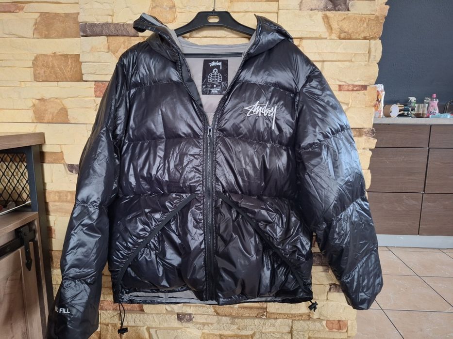 Kurtka puchowa stussy parka czarna  rozm.S Nowa