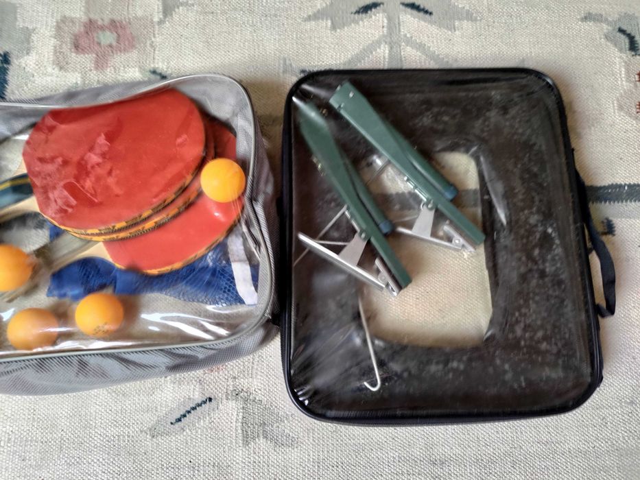 Set de Ténis de Mesa / Ping Pong - Raquetes, Bolas, Rede e Suporte