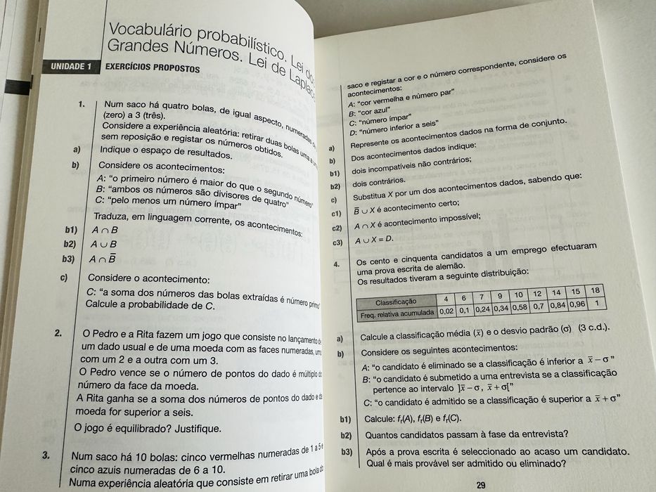 Exercícios de Matemática 12° ano, Edições ASA