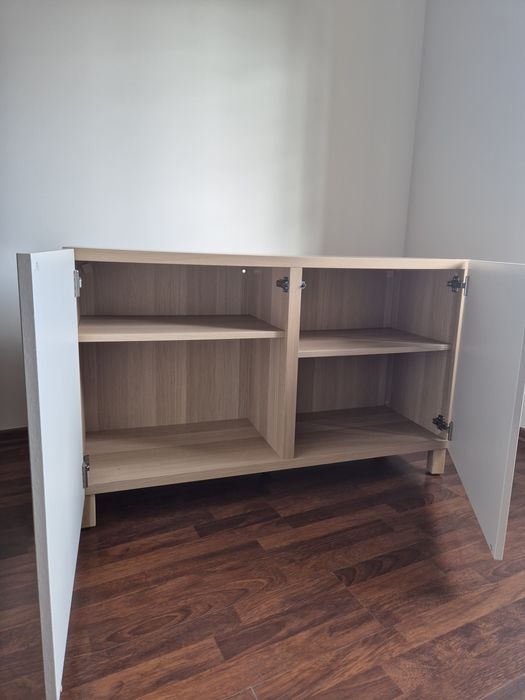 Aparador Ikea branco e ef carvalho